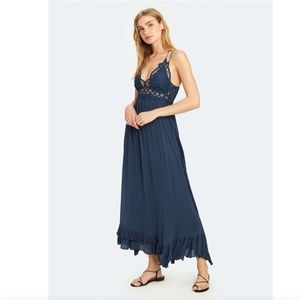 Free People Adella Maxi Slip Dress. NWT